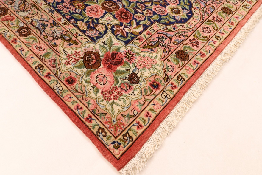 Isfahan  oruje  Silknkette Carpet  170x109