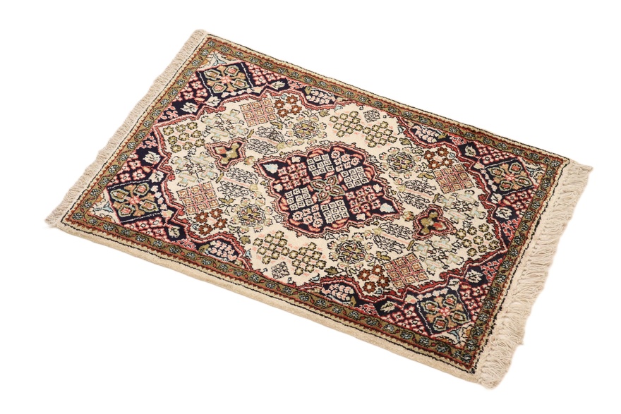 Qom Silk Carpet  78x57