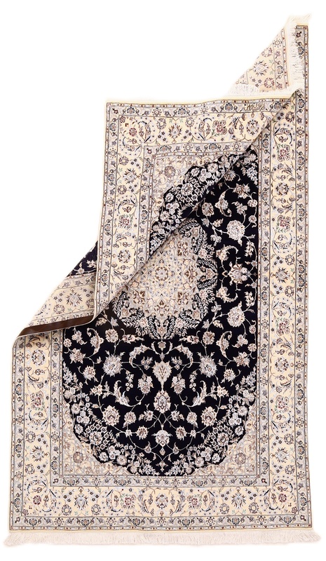 Nain 6La carpet – dark blue handwoven 242x142