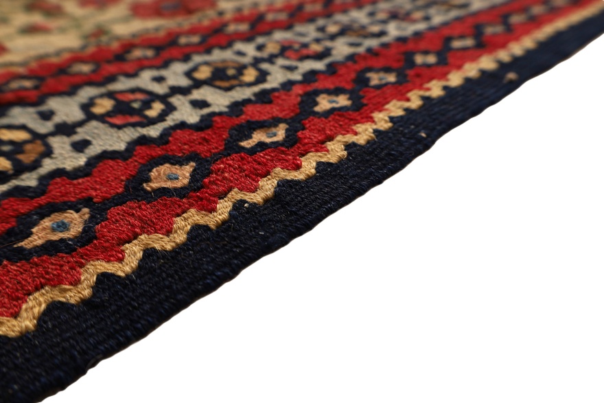 Antique Kilim Senneh Carpet  196x121