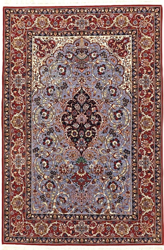 Isfahan Silk Warp Carpet 170x109