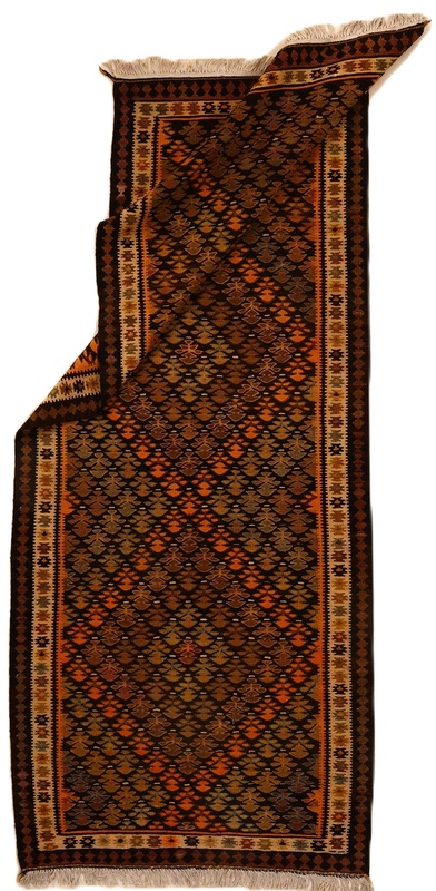 Antique Kilim Fars Carpet  280x110