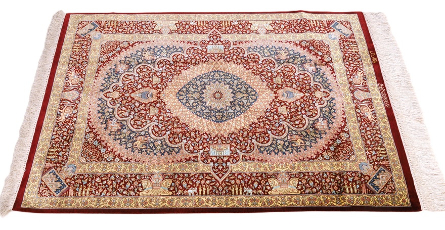 Qum Silk Carpet 118x80