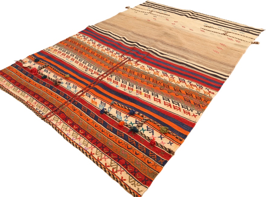Antique Kilim Fars Carpet  171x125