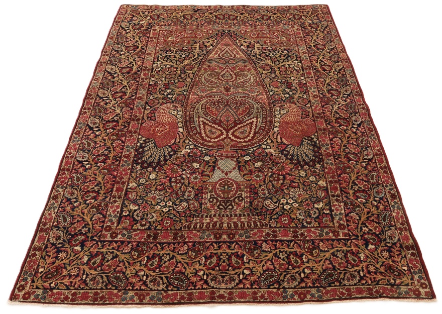 Antique Kerman Carpet  212x142