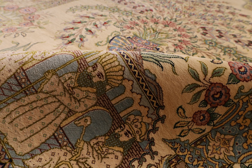 Qom by Yaqut Silk Carpet 157x101
