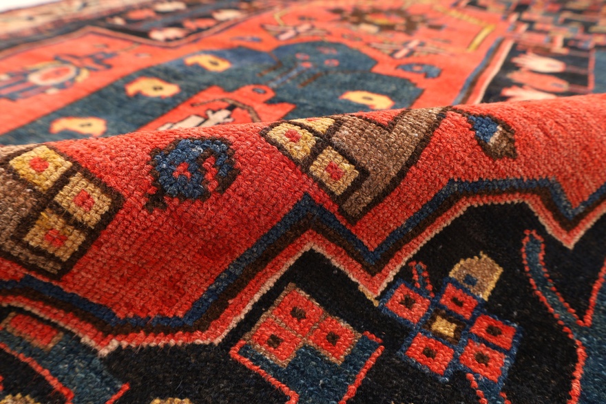 Antique Malayer Carpet 201x126
