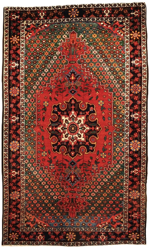 Antique Bakhtiar Carpet  224x135