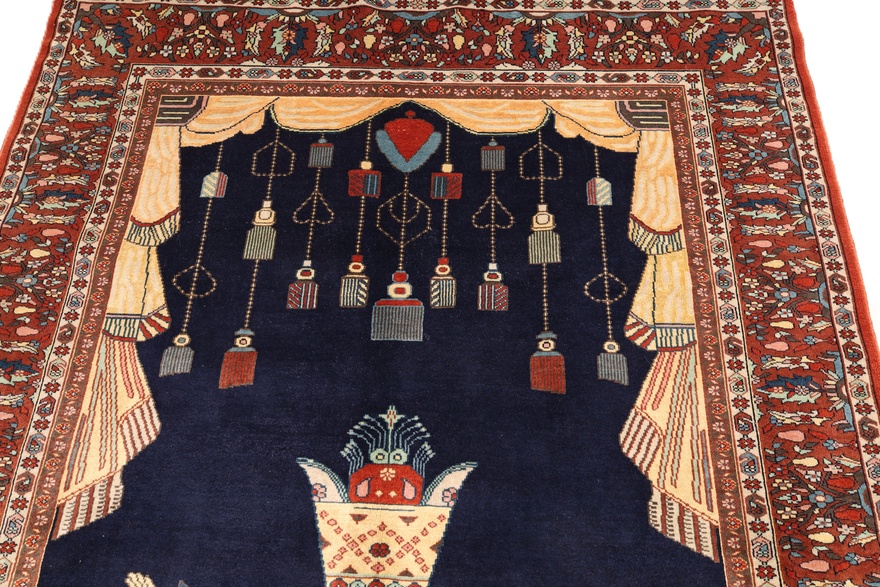 Antique Ghuchan Carpet  207x132