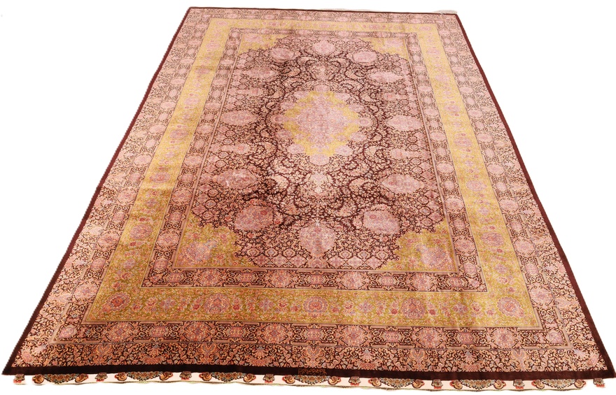 Qom Silk Memayian Carpet  300x207