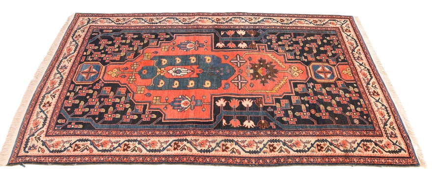 Antique Malayer Carpet 201x126