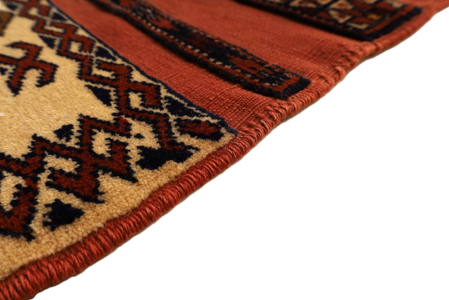 Antique Turkaman Carpet  109x105