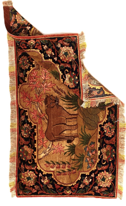 Senneh Yasha oruje Silknkette Carpet  122x60
