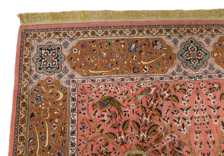 Tabriz 60 Raj silk warp carpet 315x204