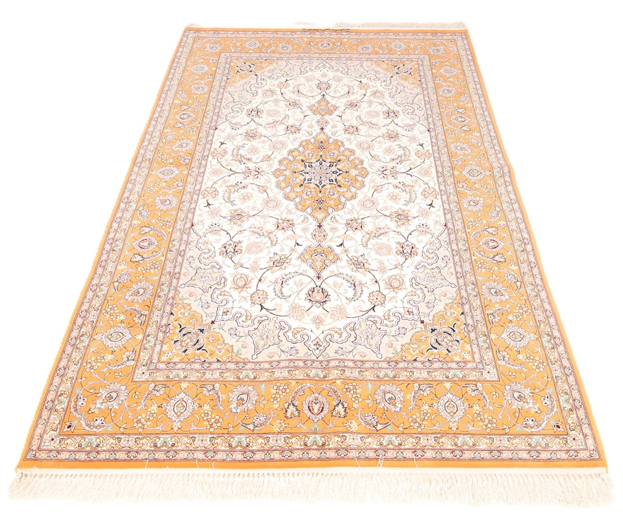 Isfahan Davari silk floor Silk carpet 200x130