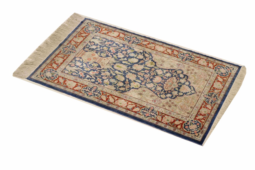 Antique Hereke Silk Carpet 110x68