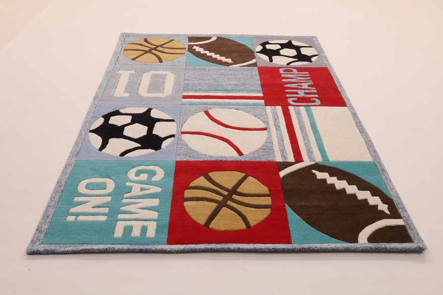 Kids Sports Ball Games Play Design carpet 243x170